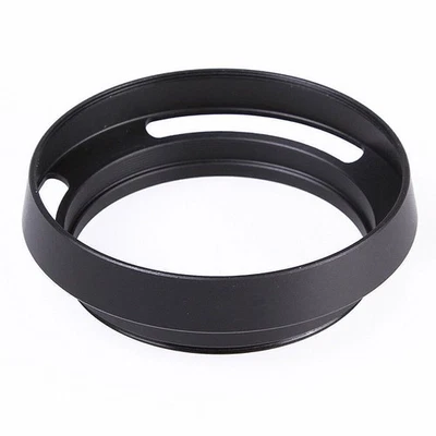  37/39/40.5/43/46/49/52/55/58/62/67/72/77 mm Vented Curved Metal Lens Hood - image 1 of 4