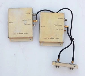 MARINE SHIPS SATELLITE COMMUNICAION SYSTEMS 4 CHANNEL RF MODEM 116782 ASSEMBLY - Picture 1 of 6