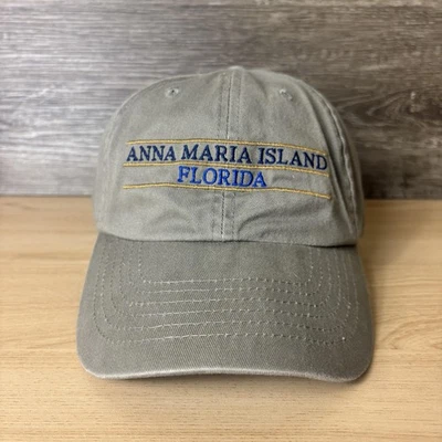 Anna Maria Island Florida Hat Cap Strap Back Embroidered Souvenir Dad Hat Mens - Image 1 of 4