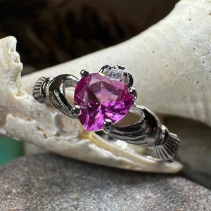 Blushing Rose Claddagh Ring - Picture 1 of 10