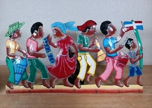 Metal Wall Art - Colorful People Of Dominican Republic! - Picture 1 of 3