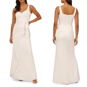 Adrianna Papell Ivory Sleeveless Formal Gown Evening Dress Size 6 - Picture 1 of 8