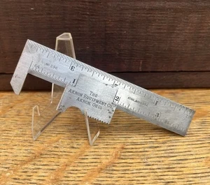 Antique Starrett 4" Pocket Slide Caliper ~ No 296 ~ Akron Equipment Co. - Picture 1 of 3