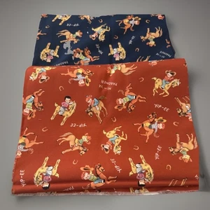 Michael Miller fabric” Giddyup” (2) 1 Yard Cuts/44wide** - Picture 1 of 5