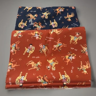 Michael Miller fabric” Giddyup” (2) 1 Yard Cuts/44wide** - Image 1 of 4