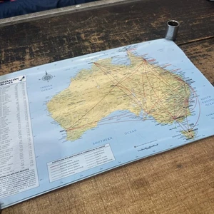Australian Airlines Routes Mini Poster  - Picture 1 of 7
