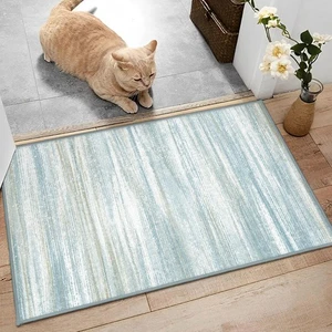 Nafall 2x3 Small Entryway Rug-Blue Modern Abstract Washable Kitchen Area Rug,... - Picture 1 of 7