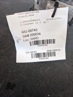 Compressor CA compatível com 11-14 Mustang 932485 - Imagem 1 de 4