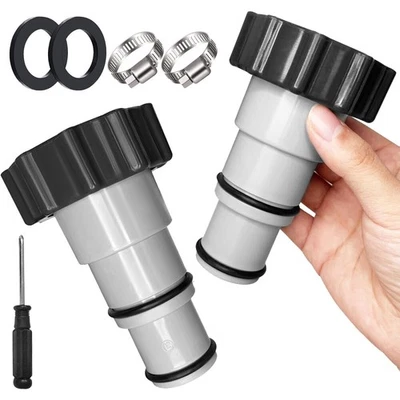 2 Stück Intex Adapter A Schlauchtülle 32/38 mm x 2" Pumpenanschluß Pool Tülle DE - Bild 1 von 4