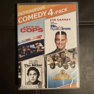 Let’s Be Cops / Super Troopers / The Sitter / Me Myself & Irene (DVD) - Picture 1 of 3