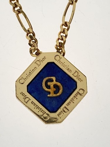 Collana Christian Dior Donna con top BLU