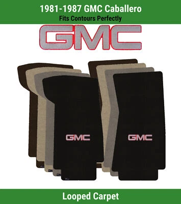 Lloyd Classic Loop Front Carpet Mats for '81-87 GMC Caballero w/Silver/Red GMC 1 - Image 1 of 4