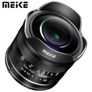 Lente ojo de pez manual ultra ancha MEIKE 7,5 mm F2,8 para Sony Canon Nikon Fuji M43 - Imagen 1 de 12