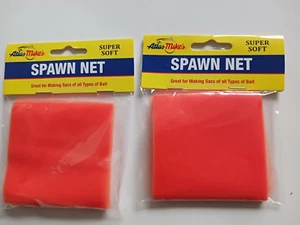 2 Atlas Mikes Spawn Net 3x3 squares 55033 Orange - Picture 1 of 2
