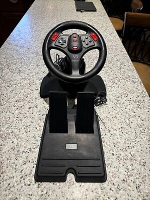 Playstation 2 InterAct V3 SV-1118 Racing Steering Wheel PS2 (Wheel & Pedals) - Image 1 of 4