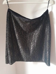 More & More Rock Gr. 42 Neu Schwarz Gold Spitze Samt Weihnachten Party Silvester - Bild 1 von 10
