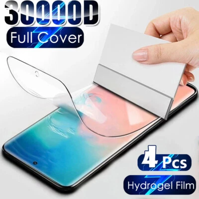 For Samsung S23 S22 S21 S20 Plus Ultra 5G 4PCS Hydrogel Screen Protector TPU - Image 1 of 4