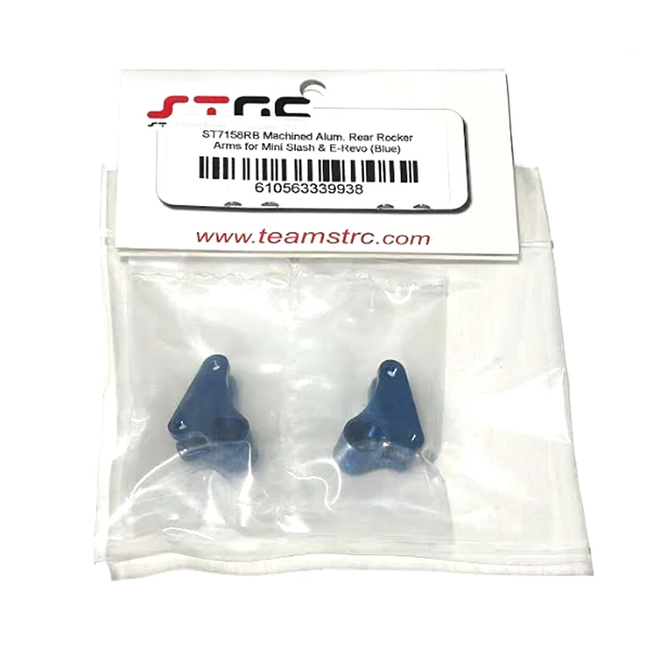 NEW STRC Aluminum Rear Rocker Arms Blue (2) for 1/16 Slash & Revo - Image 1 of 1