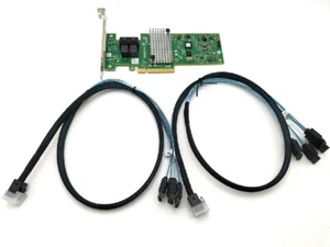 SAS 9340-8i SAS3008 M1215 12Gbps SAS HBA + 2*SFF8643 SATA Cable - Picture 1 of 8