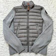 Knit Switching Down Jacket Gray Lightweight Extremely Warm L Parajumpers