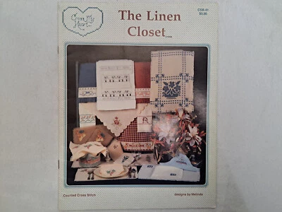 Cross My Heart Cross Stitch Pattern - The Linen Closet #CSB-41 - Unused - Image 1 of 4