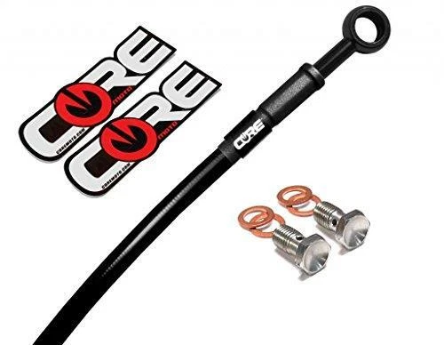 Suzuki Hayabusa 1999-2007 Black 36" Extended Rear Brake Line Swingarm Extensions - Image 1 of 1