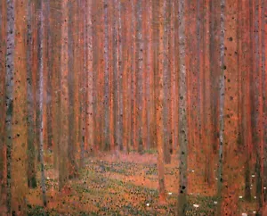 Impresión o lienzo - Bosque de pinos por Gustav Klimt - Imagen 1 de 1