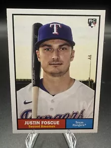 Justin Foscue 2024 Topps Archives Rangers - Imagen 1 de 2