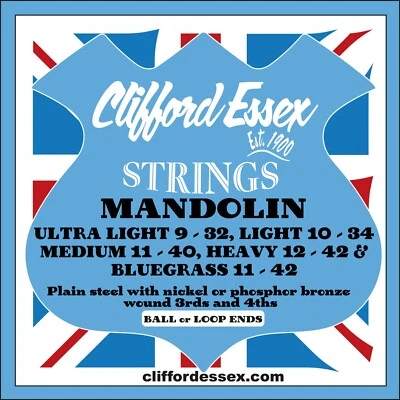 CLIFFORD ESSEX MANDOLIN STRINGS. TOP QUALITY. COMPREHENSIVE RANGE. - Image 1 of 2