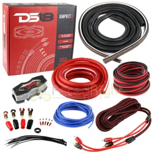 DS18 0 Gauge Power Install Kit High Performance Amplifier Wiring Cables AMPKIT0 - Picture 1 of 9