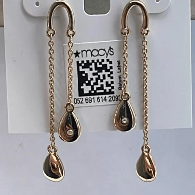 Nuevo con etiquetas Style & Co. Pendientes lágrimas dobles con pedrería. Foto 1 de 4