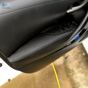 4pcs Black Door Armrest Panel Leather Protection Cover For Toyota Corolla 2019 - Bild 1 von 7