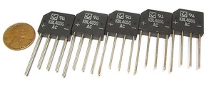 5 piezas - Rectificadores de puente KBL405G 600V, 4A, vidrio pasivado monofásico RS405L - Imagen 1 de 3