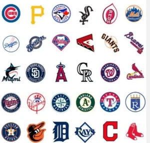 MLB Baseball Team Logo Stickers Pick your team 1 or Full set of 30 READ DESC - Picture 1 of 2