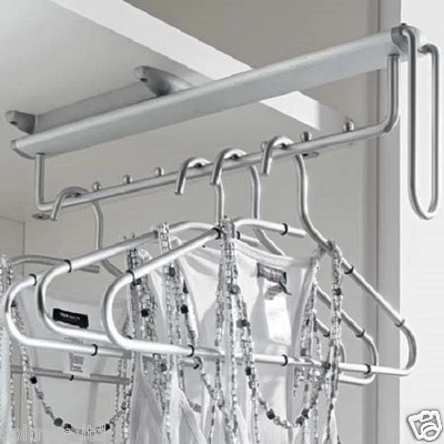 Pull Out Clothes Hanger Rail Under Mounted Wardrobe  807.45.220 of Hafele - Image 1 of 3