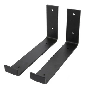 Industrial Hidden L Bracket Solid Steel Heavy Duty Rustic for Bookshelves Secure - Picture 1 of 17