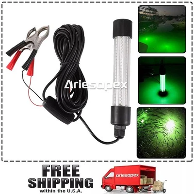 50000 Lúmenes 12V 126 LED Verde Luz de Pesca Subacuática Lámpara Atraer Peces 5m Foto 1 de 4