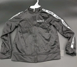 Hurley Boys Size 7 Small  Jacket Black Full Zip Active Youth - Picture 1 of 1