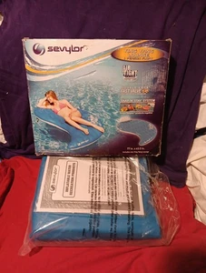 Sevylor Coleman YING YANG Pool Lounge Float SNAP N STAY SYSTEM NEW OPEN BOX Raft - Picture 1 of 7