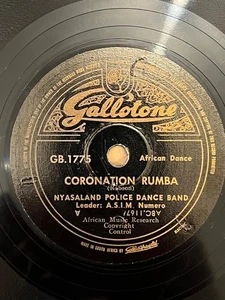 AFRICAN MALAWI NYASALAND - Coronation Rumba / Mai Ndiribe 78 RPM c1950's - Picture 1 of 5