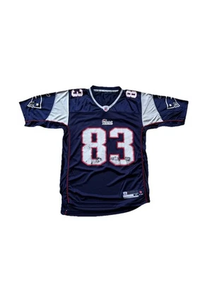 Camiseta de fútbol americano Reebok New England Patriots Wes Welker NFL talla mediana adulto Foto 1 de 4