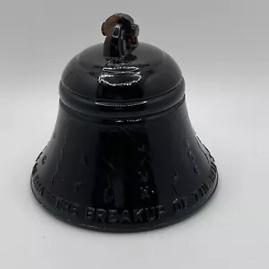 Breakup of the Bell System Telephone Glass Paperweight Dark Amber Commemorative - Picture 1 of 4