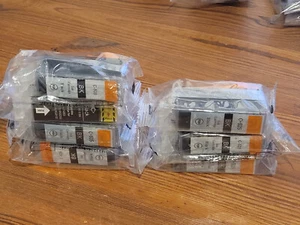 7x Canon compatible ink Cartridge - CLI-525BK Black - Photo 1/1