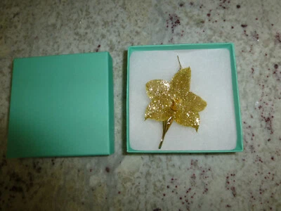Phalaenopsis Real Phal Orchid Preserved Flower 14K Gold Plated Hair Clip - Image 1 of 4