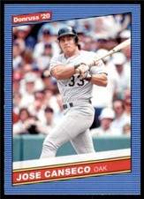 2020 Donruss Retro 1986 #212 Jose Canseco - Oakland A's