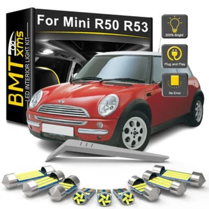 Kit lampadina interna LED per MINI ONE Cooper S R50 R53 2001-2007 4 colori - Foto 1 di 17