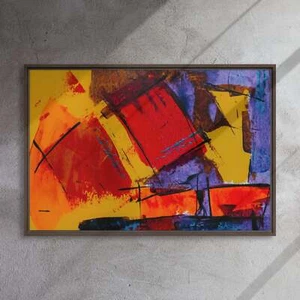 Bold abstract-36x24-Framed Canvas Print - Picture 1 of 1