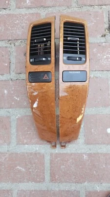 Consola de grano de madera Lexus GX470 2003-2007 panel de salida de ventilación de aire OEM pestañas rotas Foto 1 de 4