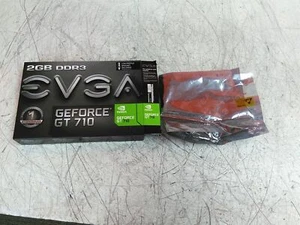 New EVGA Nvidia Geforce GT 710 02G-P3-2713-KR 2GB PCIe Video Card Open Box - Picture 1 of 8