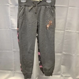 Love Republic Girls Jogger Pants 2 Pack Gray Unicorns Heathered Fleece S New - Picture 1 of 11
